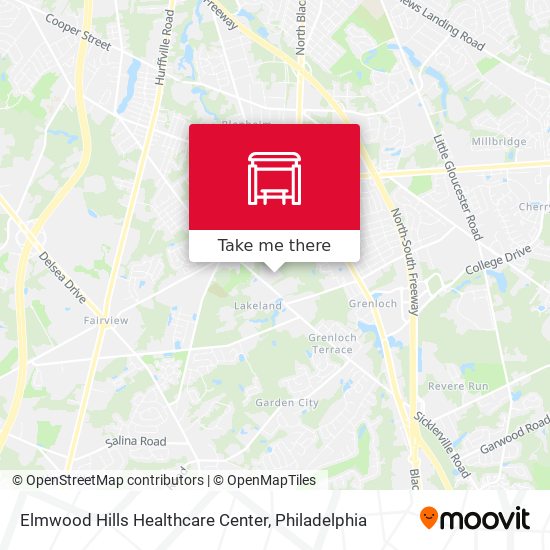 Elmwood Hills Healthcare Center map