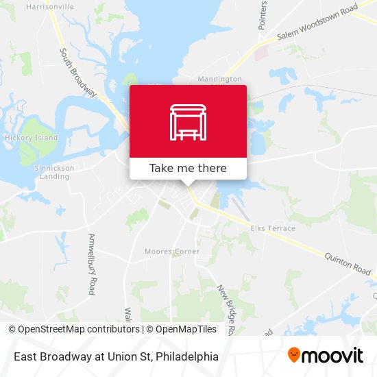 East Broadway at Union St map