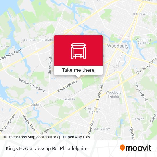Kings Hwy at Jessup Rd map