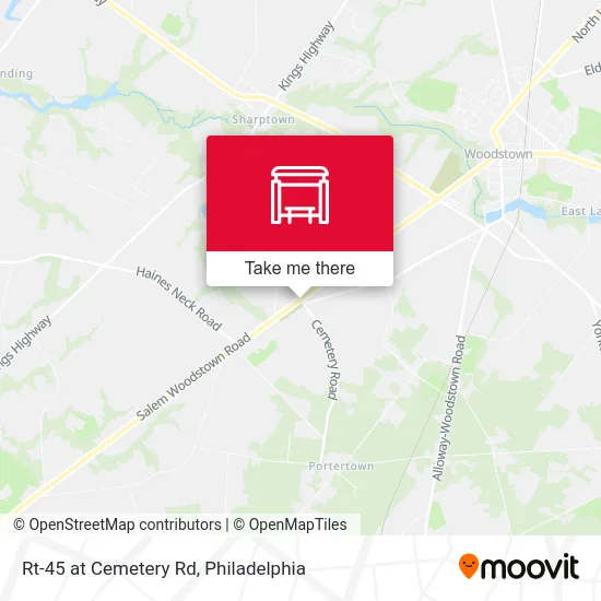 Mapa de Rt-45 at Cemetery Rd
