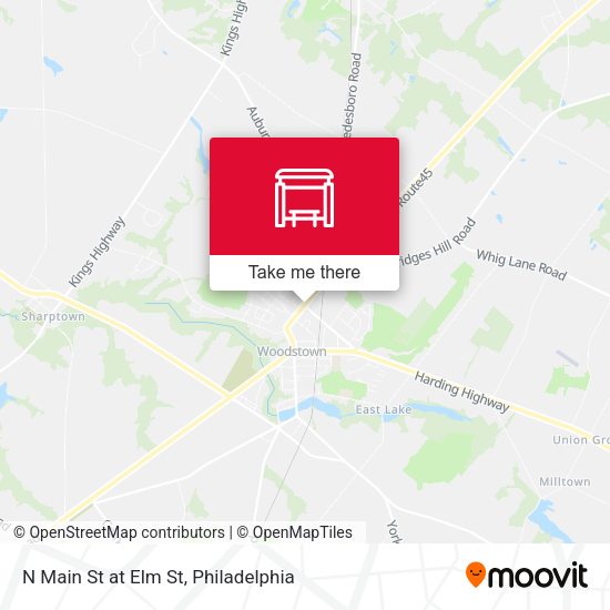 N Main St at Elm St map