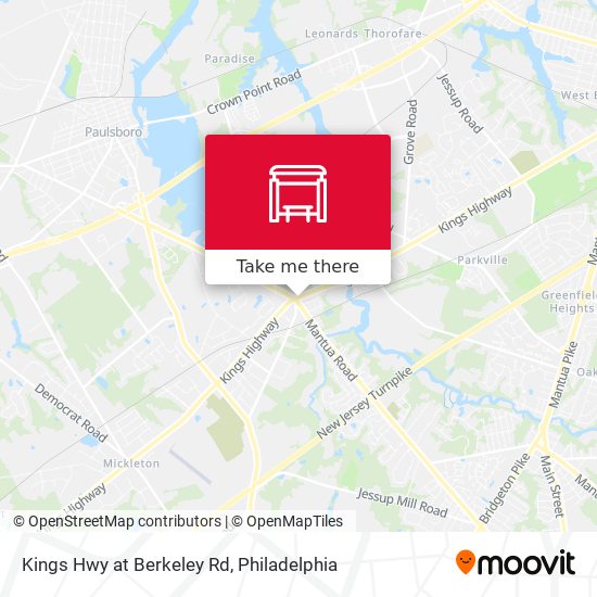 Kings Hwy at Berkeley Rd map