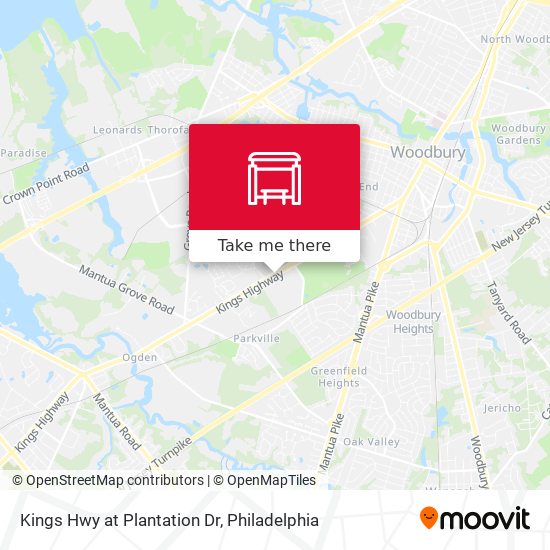 Kings Hwy at Plantation Dr map