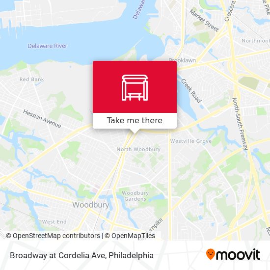 Broadway at Cordelia Ave map