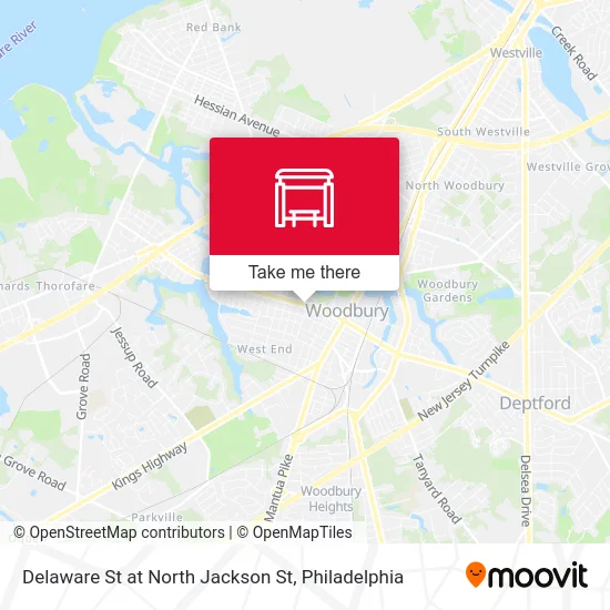 Delaware St at North Jackson St map