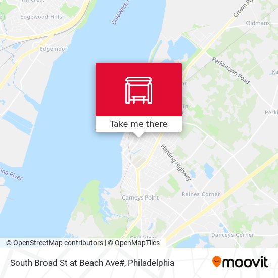 South Broad St at Beach Ave# map
