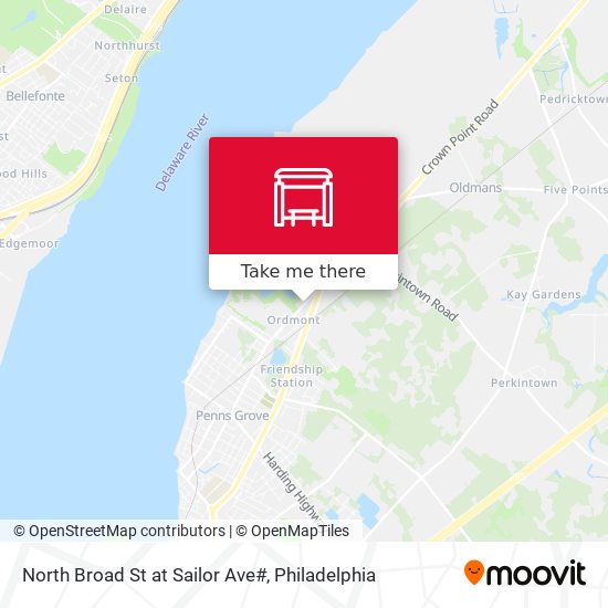 Mapa de North Broad St at Sailor Ave#