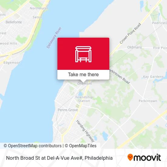 North Broad St at Del-A-Vue Ave# map