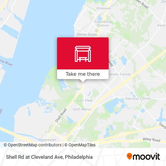 Shell Rd at Cleveland Ave map