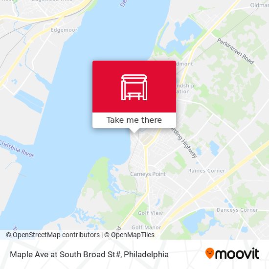 Mapa de Maple Ave at South Broad St#
