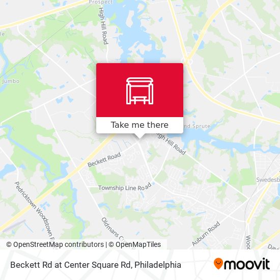 Mapa de Beckett Rd at Center Square Rd