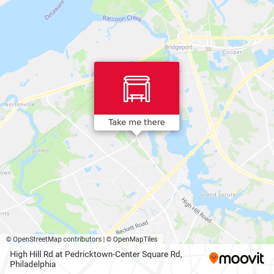 Mapa de High Hill Rd at Pedricktown-Center Square  Rd