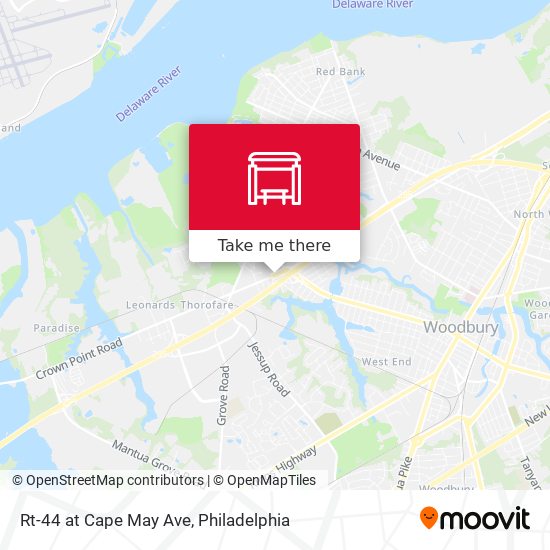 Rt-44 at Cape May Ave map