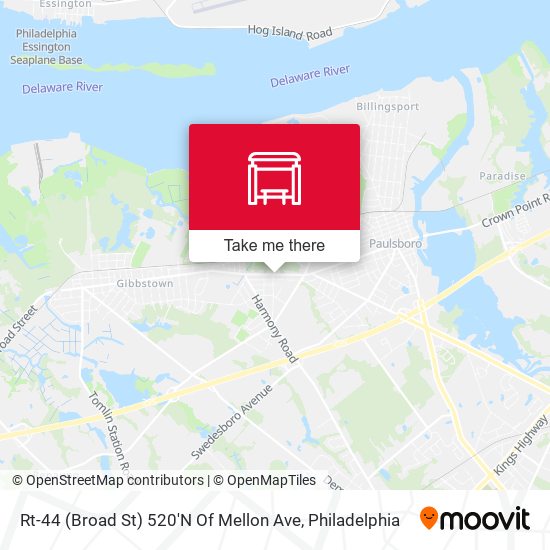 Rt-44 (Broad St) 520'N Of Mellon Ave map