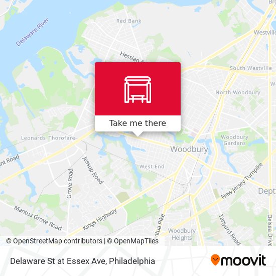 Mapa de Delaware St at Essex Ave