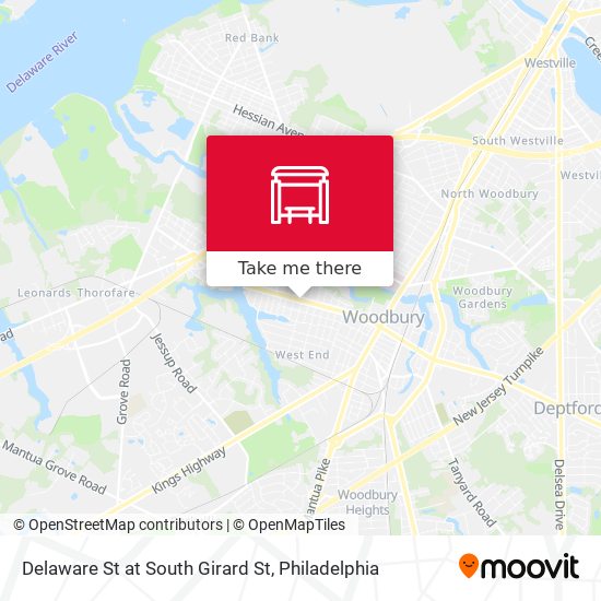 Mapa de Delaware St at South Girard St
