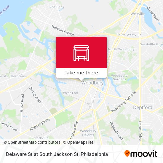 Delaware St at South Jackson St map