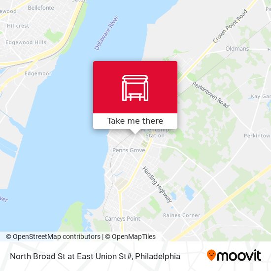 North Broad St at East Union St# map