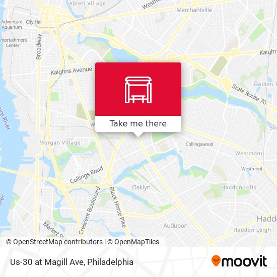 Us-30 at Magill Ave map