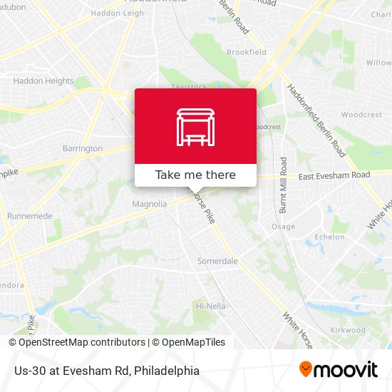 Us-30 at Evesham Rd map
