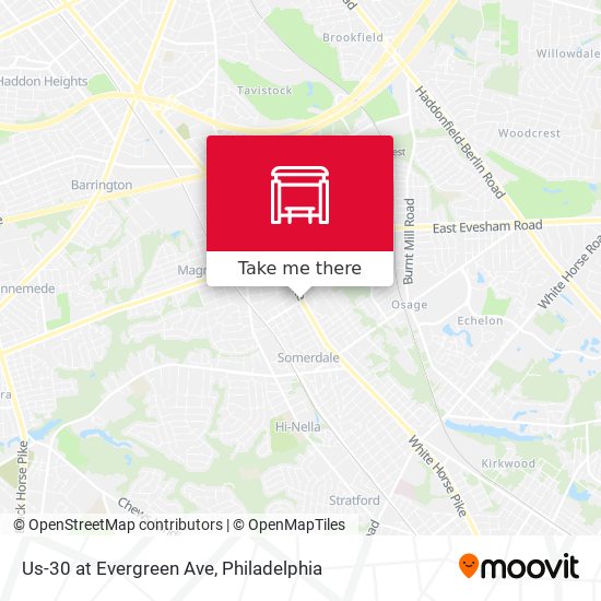 Mapa de Us-30 at Evergreen Ave