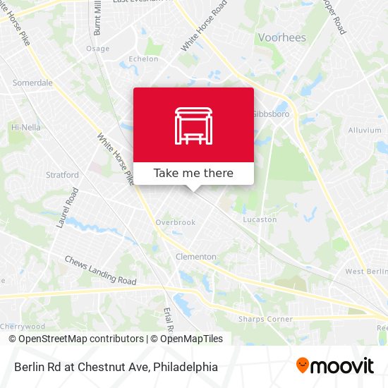 Berlin Rd at Chestnut Ave map