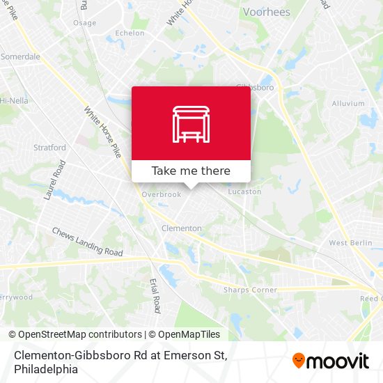 Clementon-Gibbsboro Rd at Emerson St map