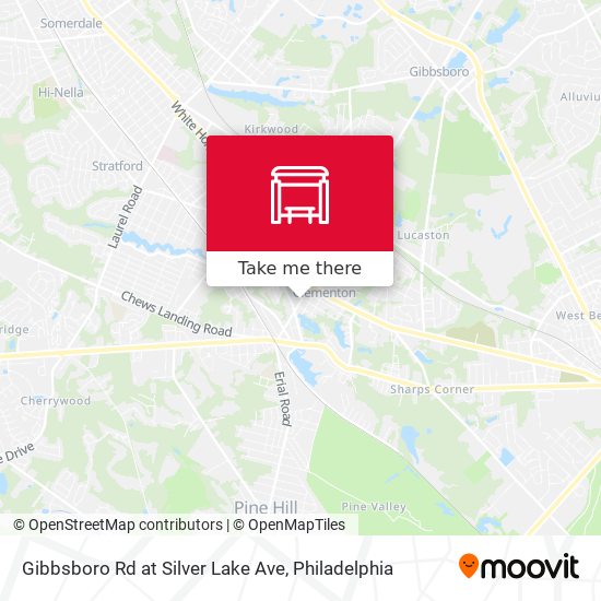 Mapa de Gibbsboro Rd at Silver Lake Ave