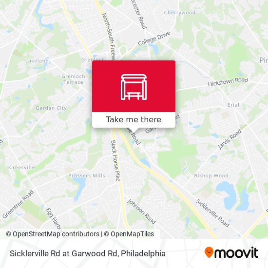 Sicklerville Rd at Garwood Rd map