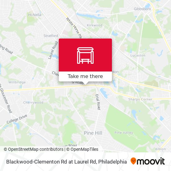 Blackwood-Clementon Rd at Laurel Rd map