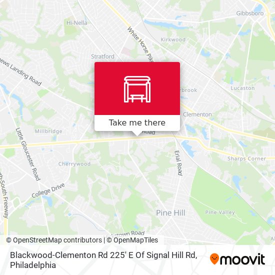 Blackwood-Clementon Rd 225' E Of Signal Hill Rd map