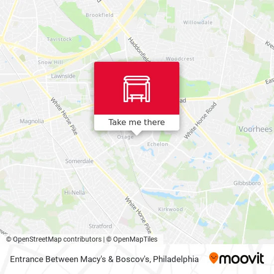 Entrance Between Macy's & Boscov's map