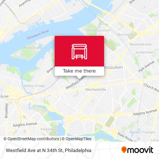 Mapa de Westfield Ave at N 34th St