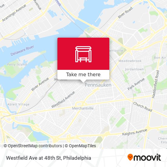 Westfield Ave at 48th St map