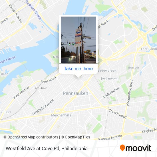 Mapa de Westfield Ave at Cove Rd