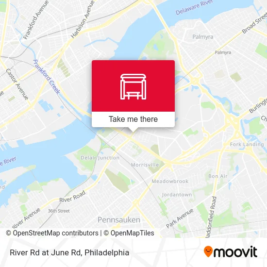 River Rd at June Rd map