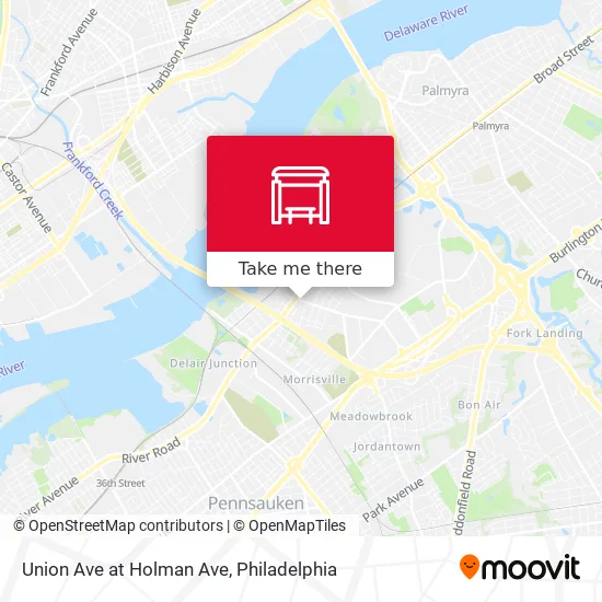 Union Ave at Holman Ave map