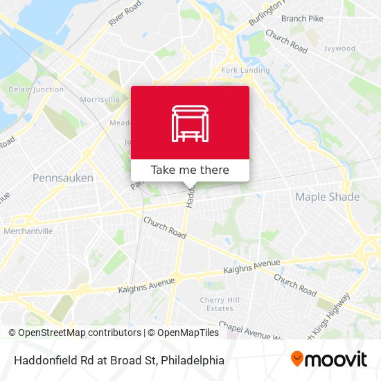Mapa de Haddonfield Rd at Broad St