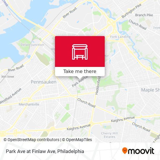Park Ave at Finlaw Ave map