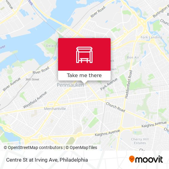 Centre St at Irving Ave map