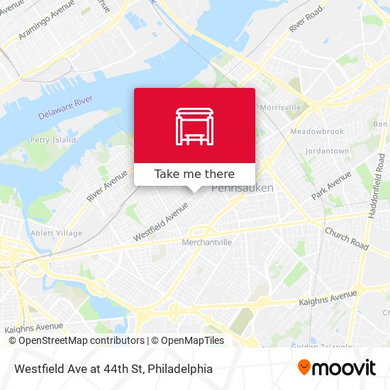 Westfield Ave at 44th St map