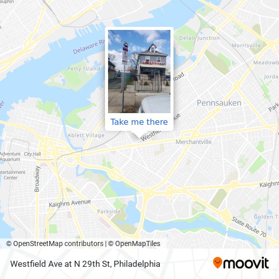 Mapa de Westfield Ave at N 29th St