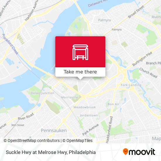 Suckle Hwy at Melrose Hwy map