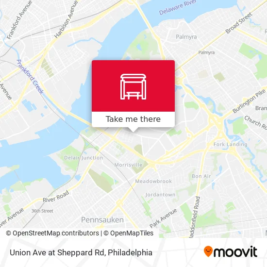 Union Ave at Sheppard Rd map