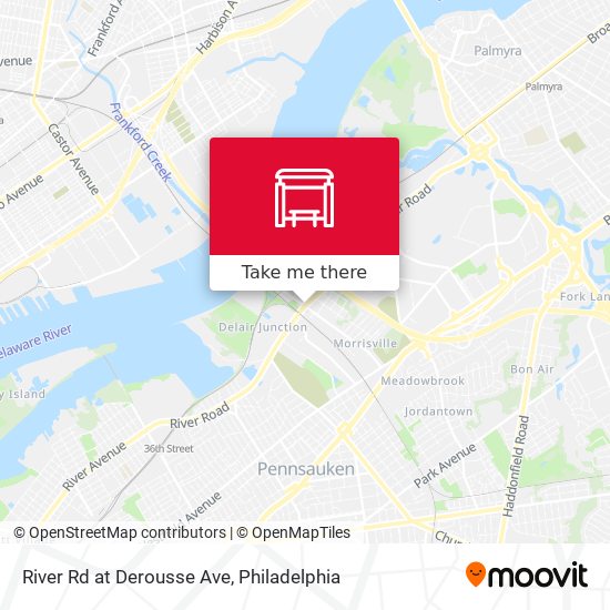 River Rd at Derousse Ave map