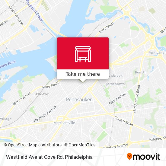 Mapa de Westfield Ave at Cove Rd