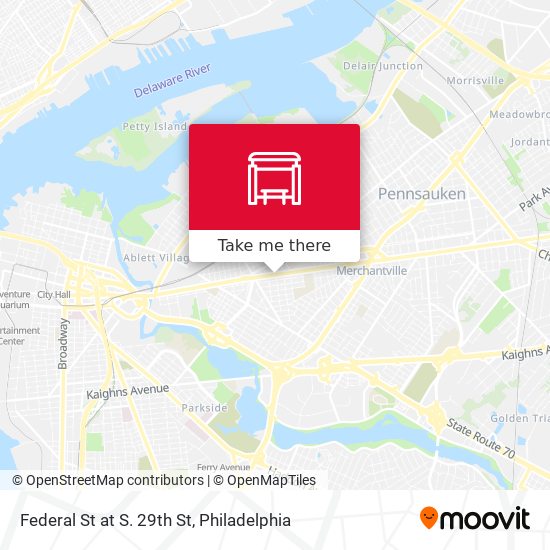 Mapa de Federal St at S. 29th St