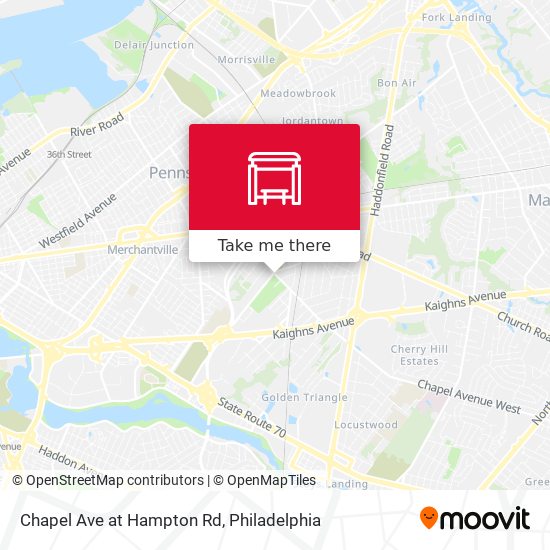 Chapel Ave at Hampton Rd map