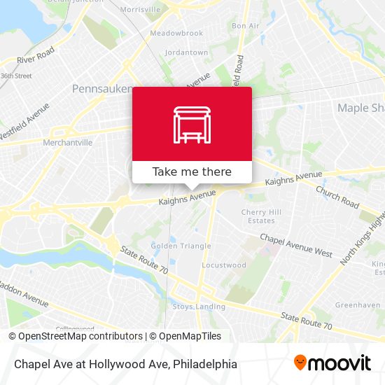 Mapa de Chapel Ave at Hollywood Ave