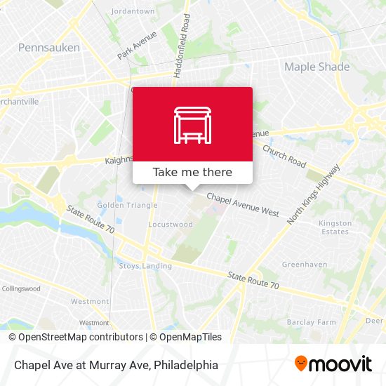 Chapel Ave at Murray Ave map